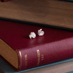 Silver Swirling Manannans Mist Stud Earrings