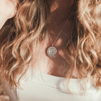 Large Feature Sterling Silver Ammonite Fossil Necklace