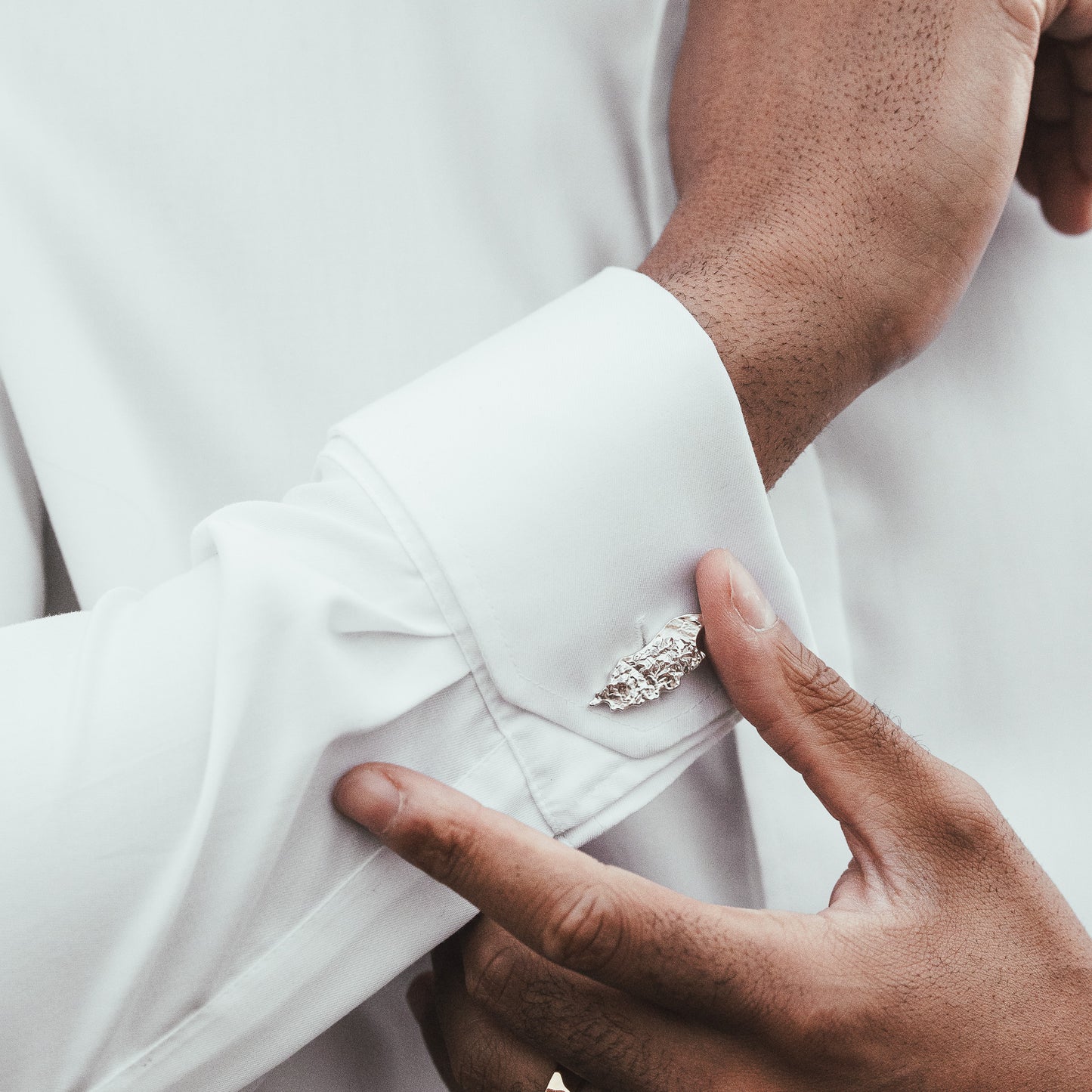 Isle of Man Topographic Sterling Silver Cufflinks