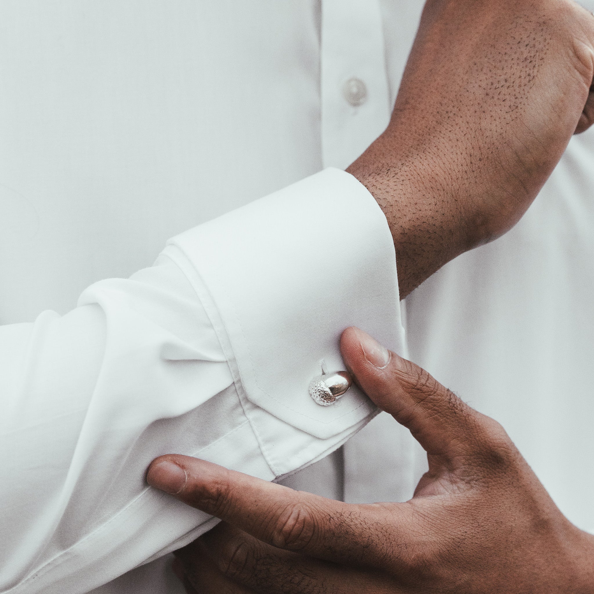 Sterling Silver Acorn Cufflinks