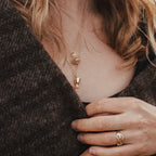 Gold Fairy Chalice Necklace