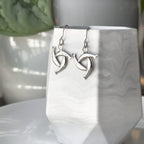 Sterling Silver Herring Triskel Dangle Earrings