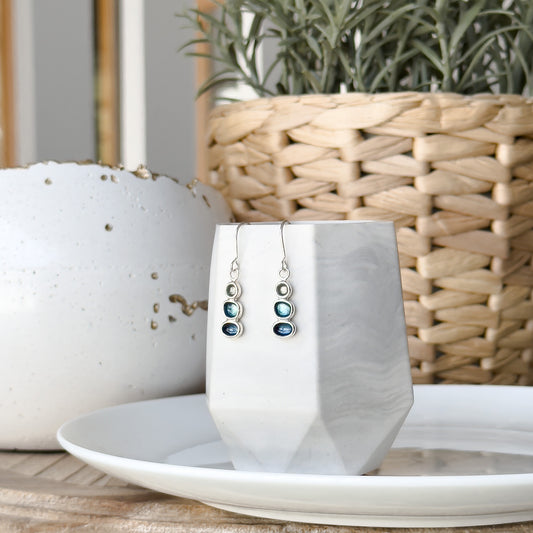 Sterling Silver Pebble Earrings - Niarbyl