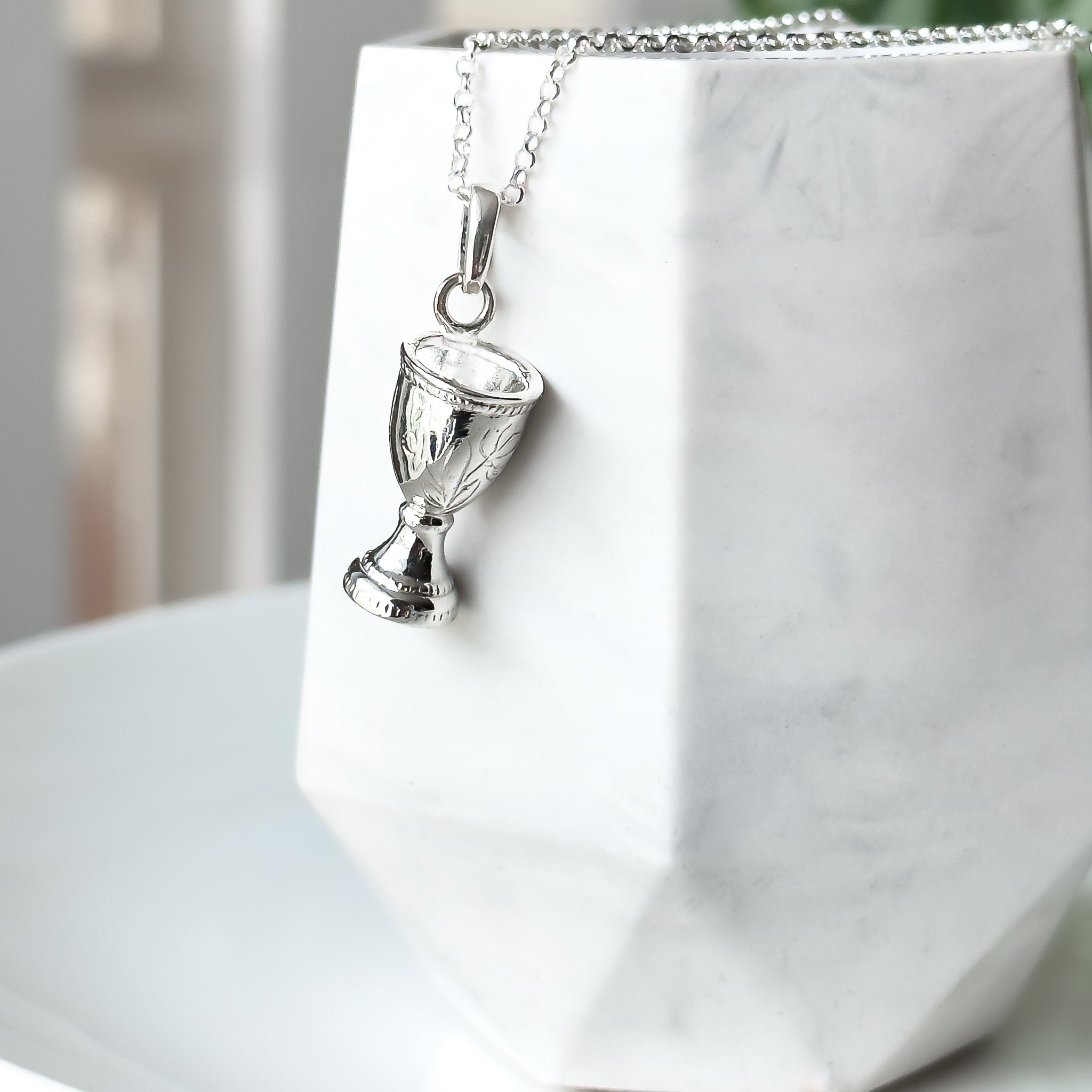 The Silver Cup - Sterling Silver Fairy Chalice Necklace