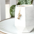 Gold Fairy Chalice Necklace