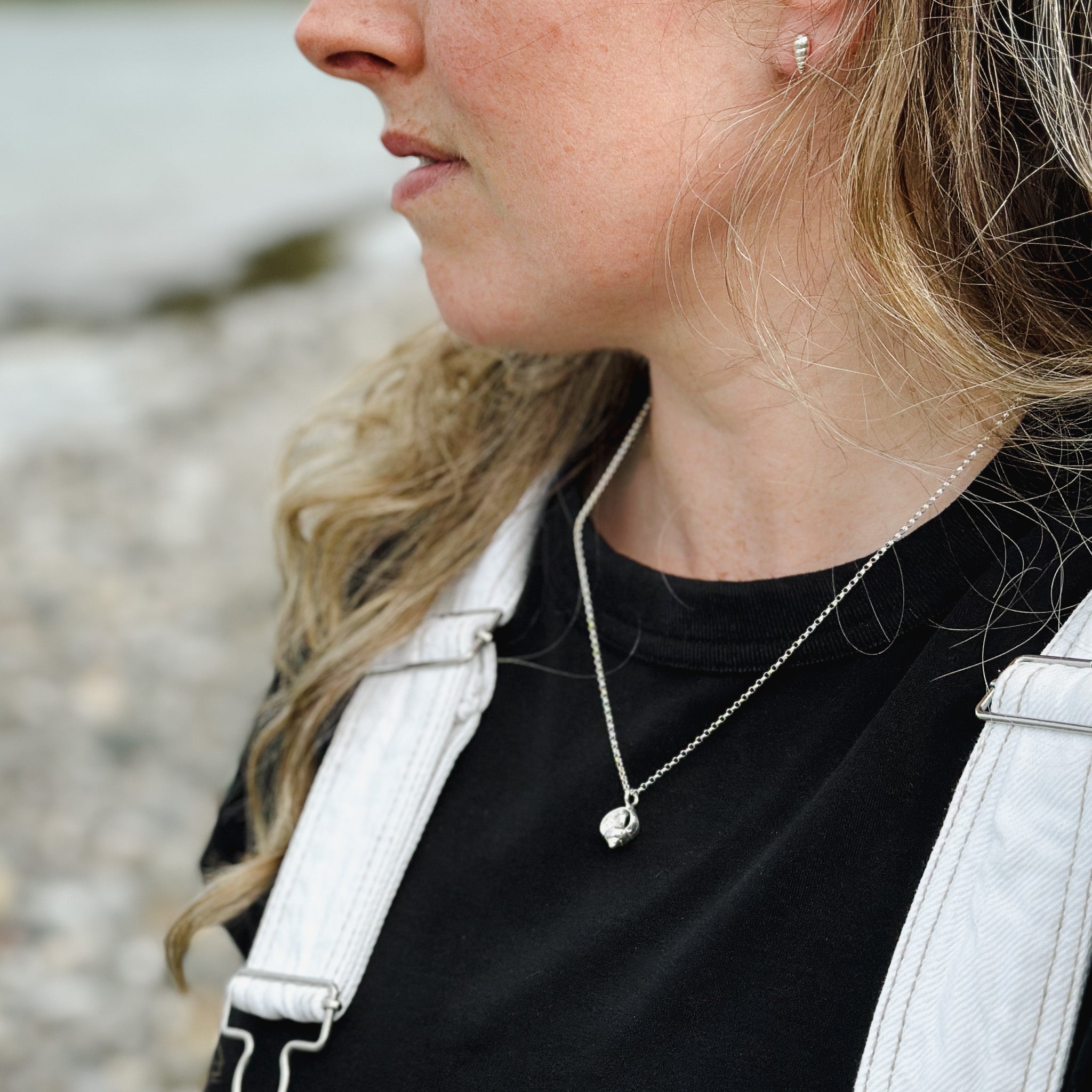 Silver Periwinkle Shell Necklace โ Element Isle