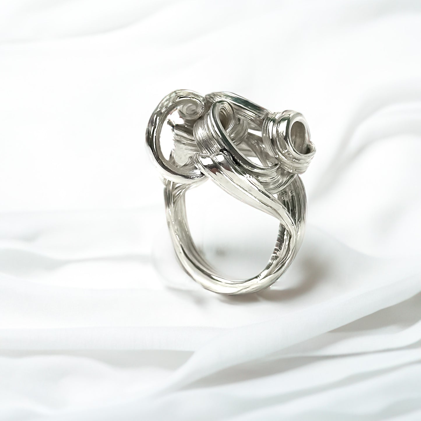One of a kind Drift Sterling Silver Ring - Size Q