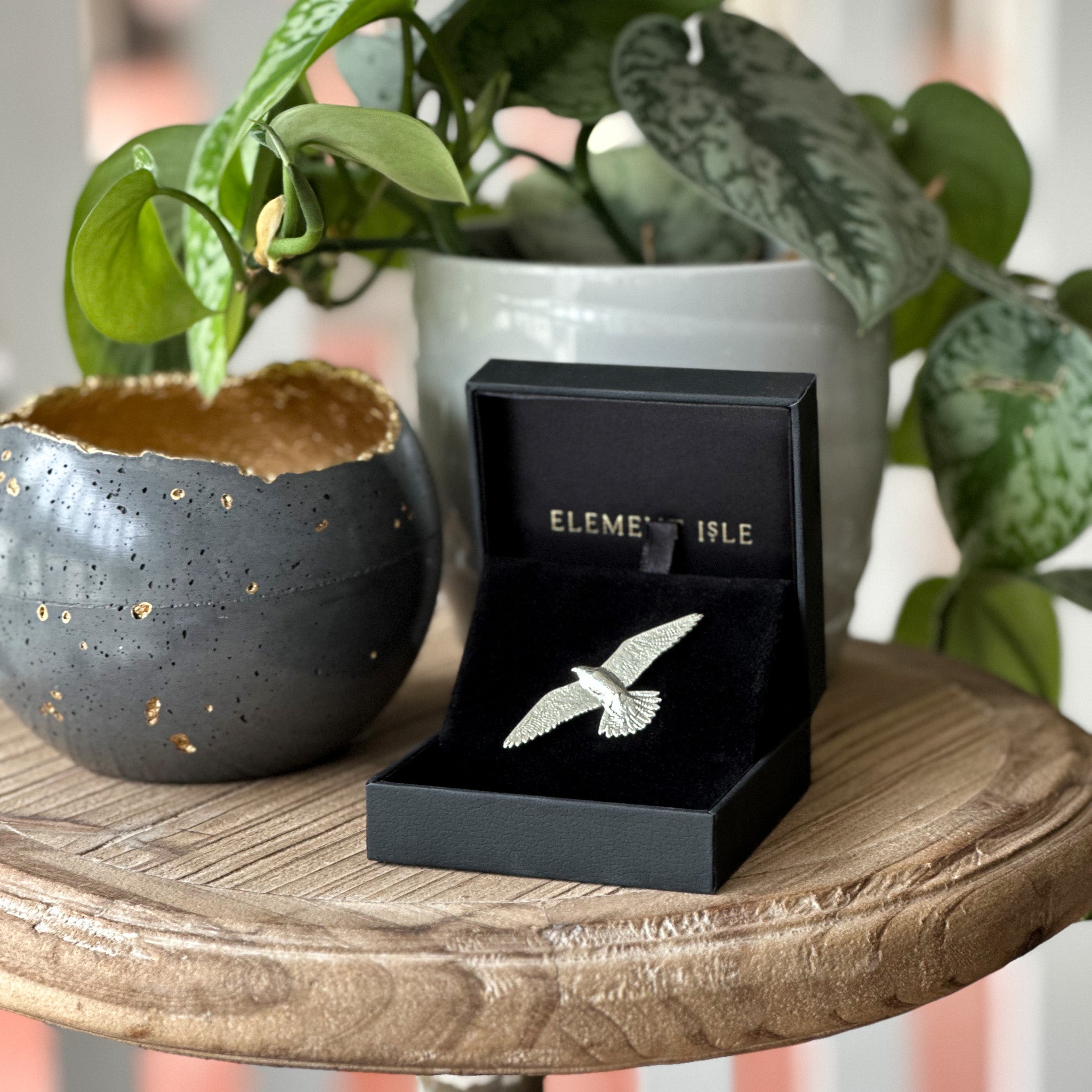 King Charles III Peregrine Falcon Brooch