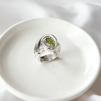 One of a Kind Drift Sterling Silver Ring with Peridot - Size P