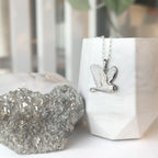 Flying Barn Owl Sterling Silver Necklace