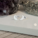 Crescent Moon Stud Earrings