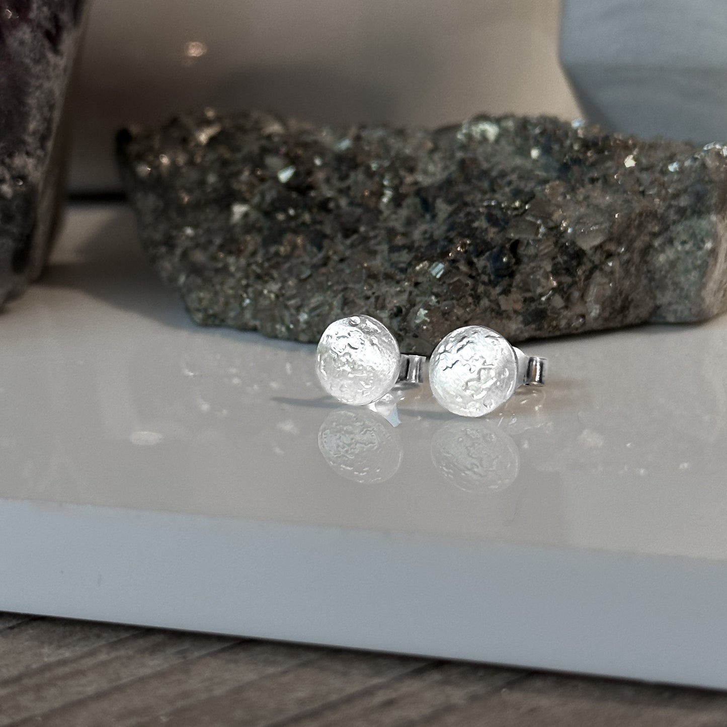 Full Moon Stud Earrings