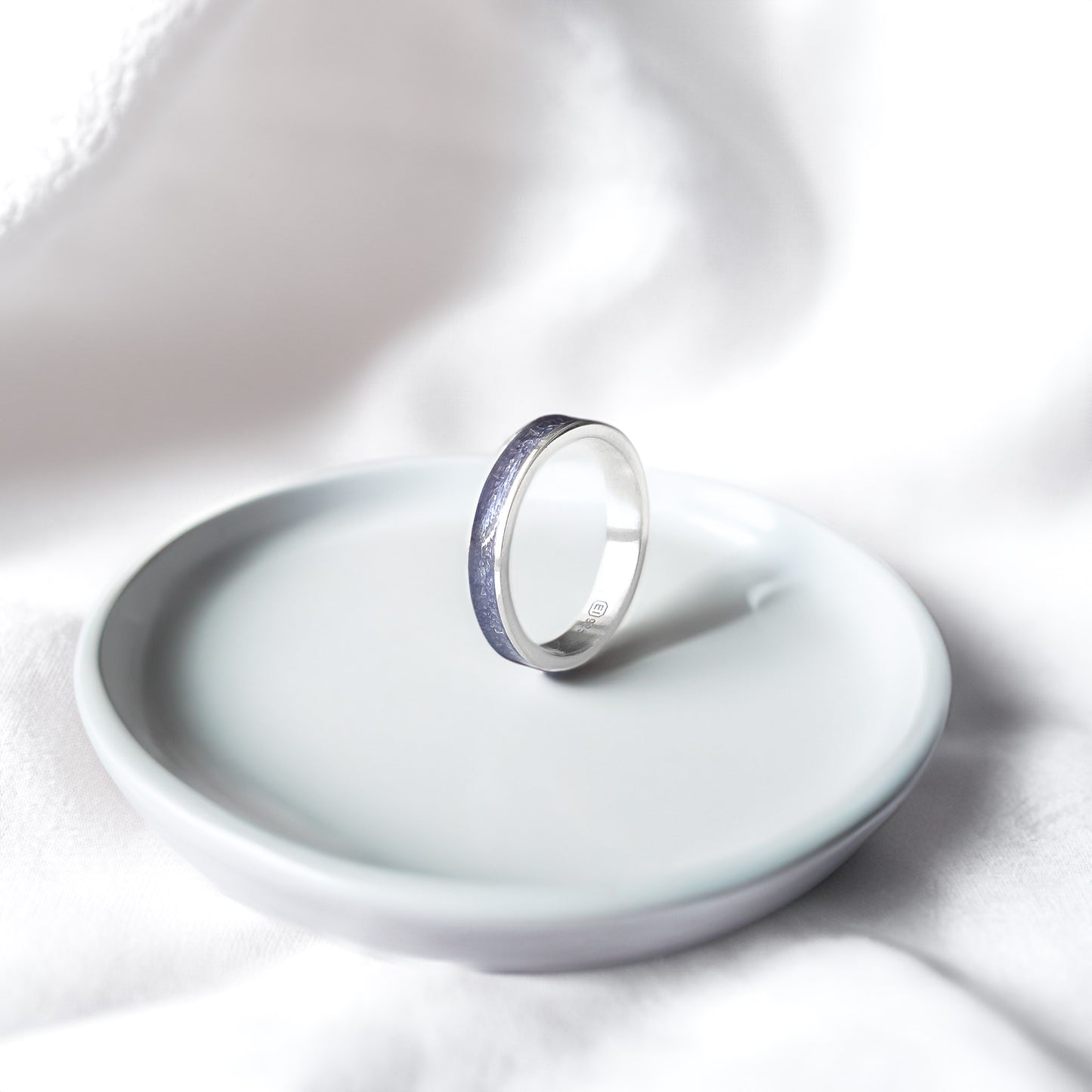 Sjofn - Bifröst Silver Enamel Ring (Purple)