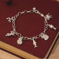 Manx Folklore Sterling Silver Charm Bracelet