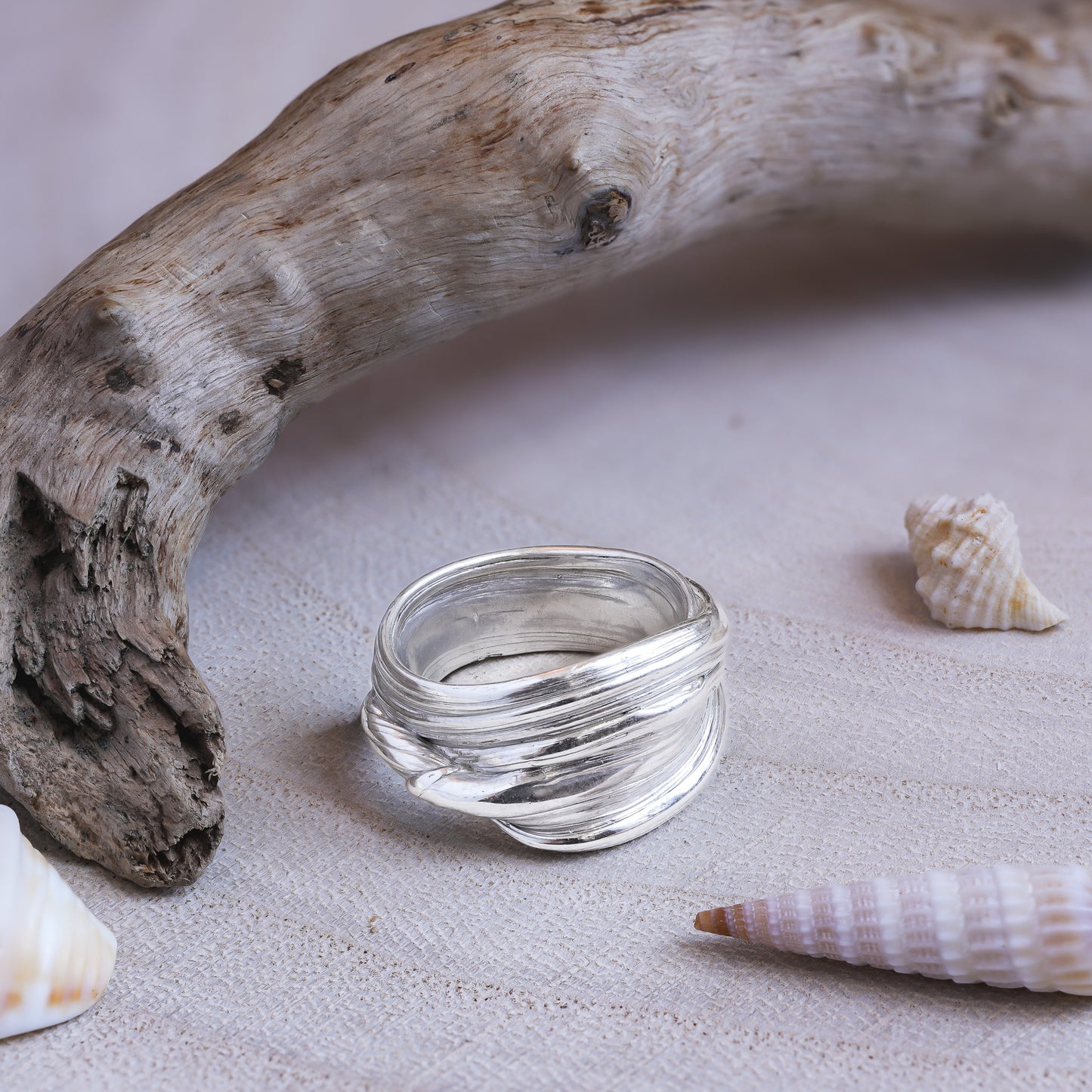 One of a kind Drift Sterling Silver Ring - Size R
