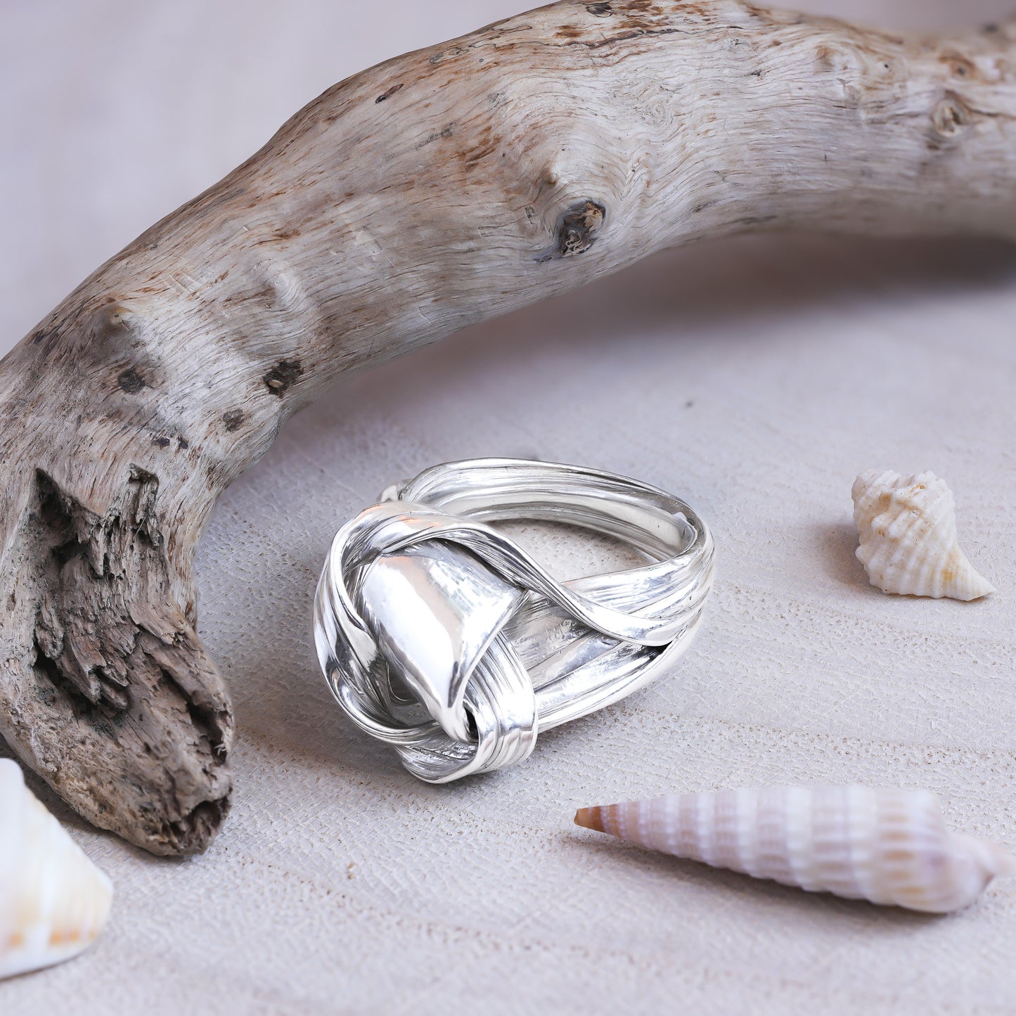 One of a Kind Drift Sterling Silver Ring - Size U