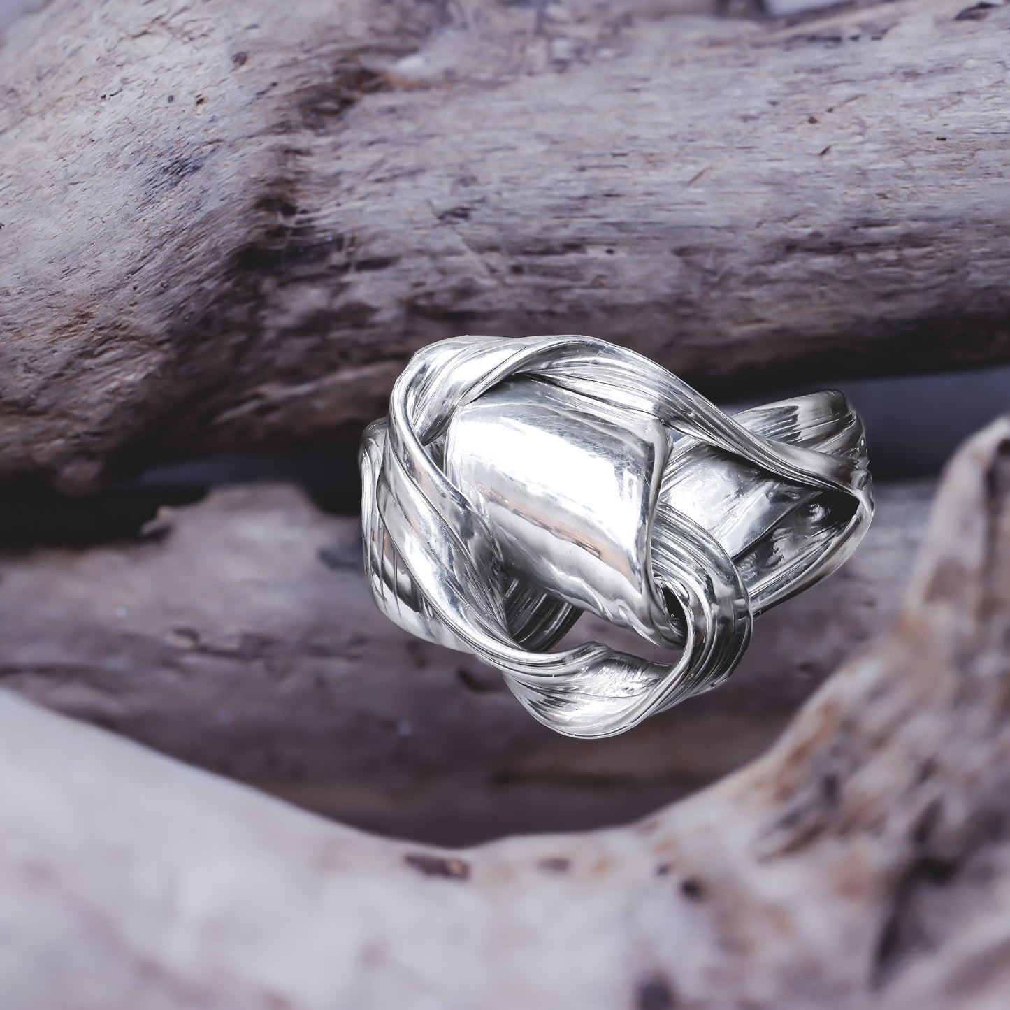 One of a Kind Drift Sterling Silver Ring - Size U