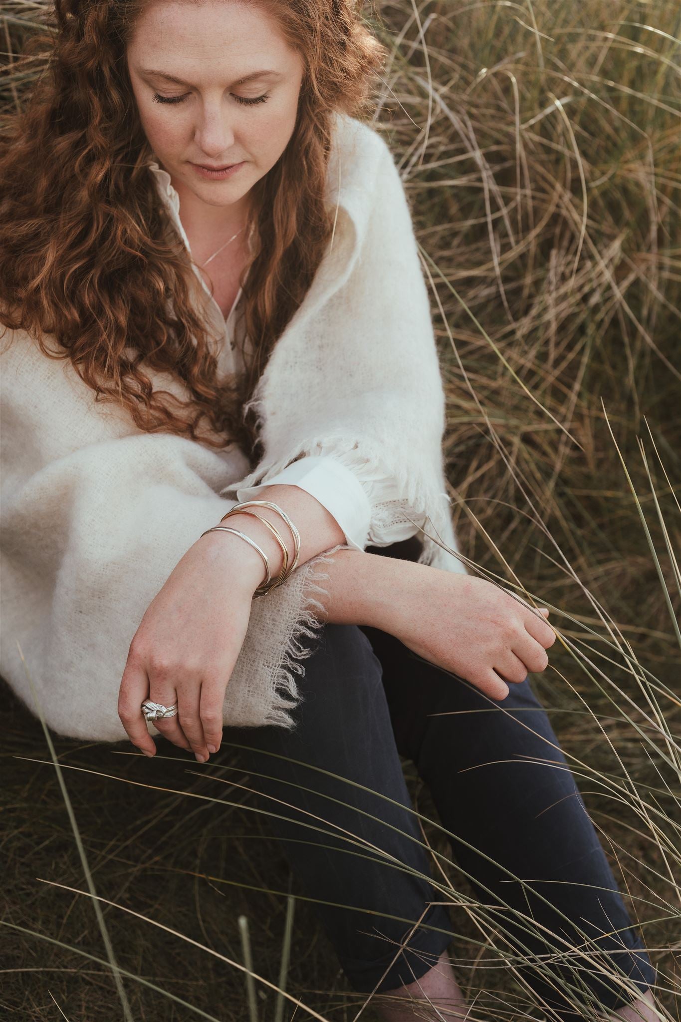 Gold Organic Bangle