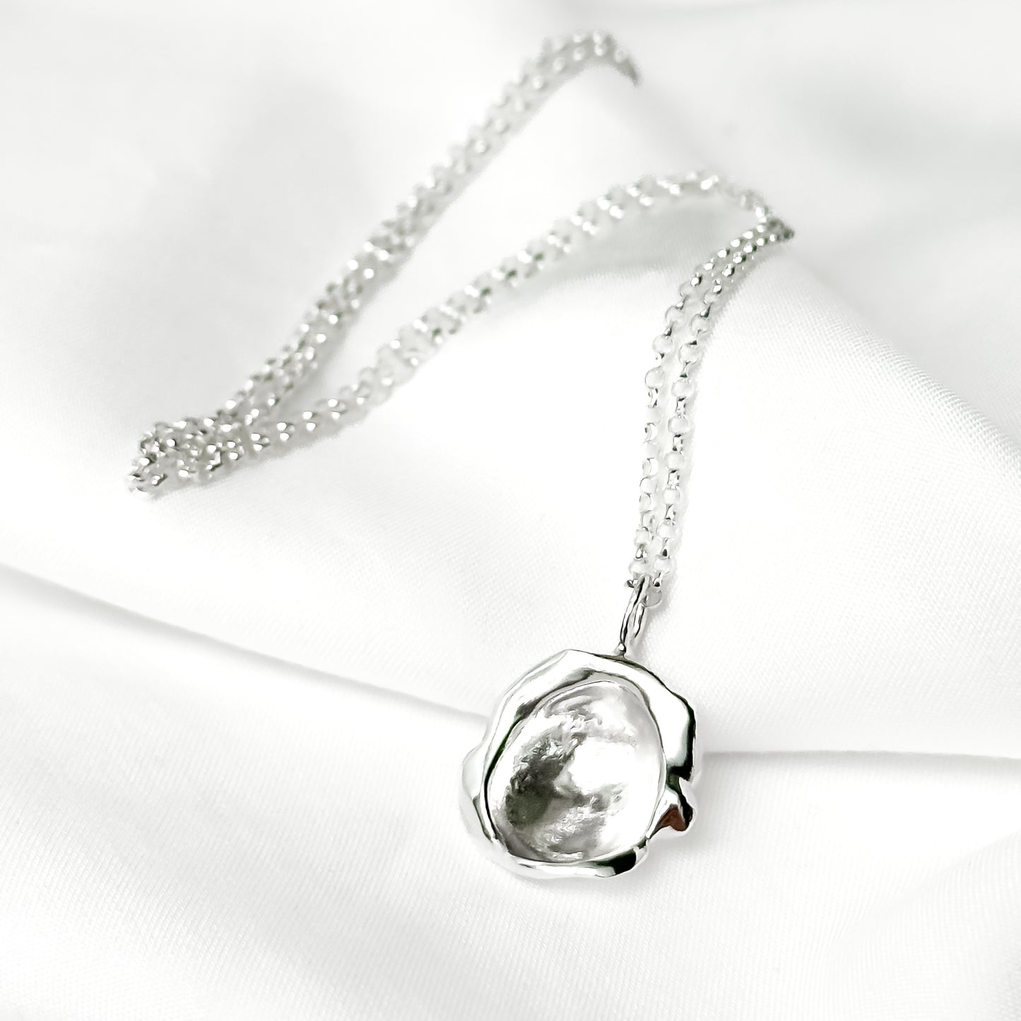Sterling Silver Droplet Necklace