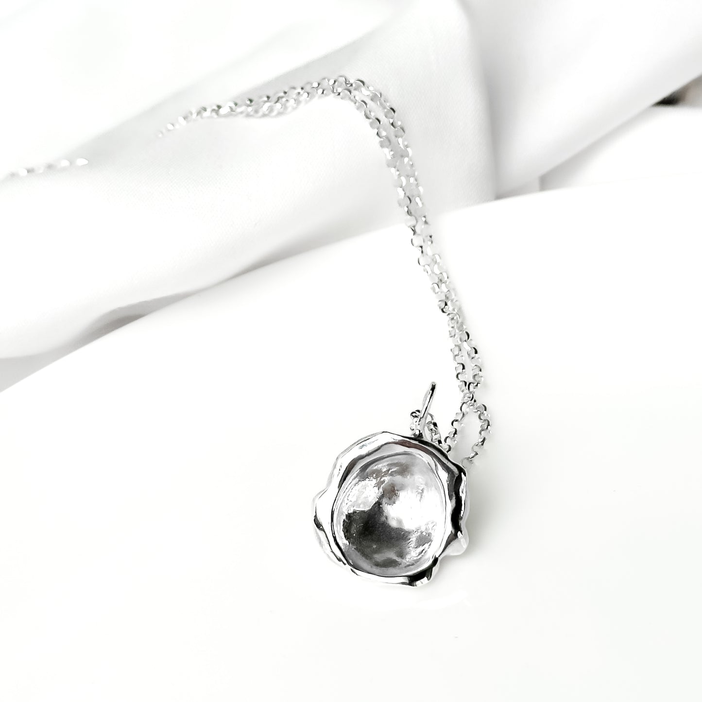 Sterling Silver Droplet Necklace