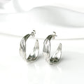 Drift Sterling Silver Hoop Earrings