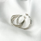 Drift Sterling Silver Hoop Earrings