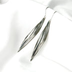 Long Sterling Silver Drift Earrings