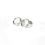 Drift Round Sterling Silver Stud Earrings
