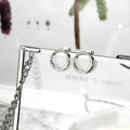Drift Round Sterling Silver Stud Earrings