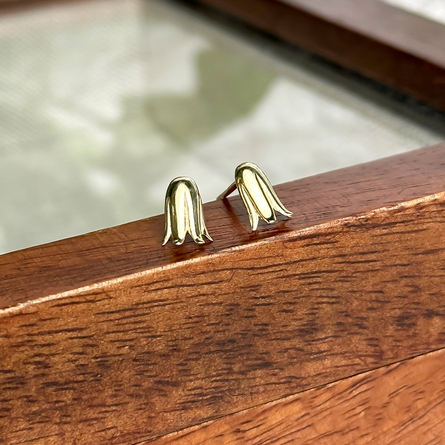 Gold Bluebell Earrings