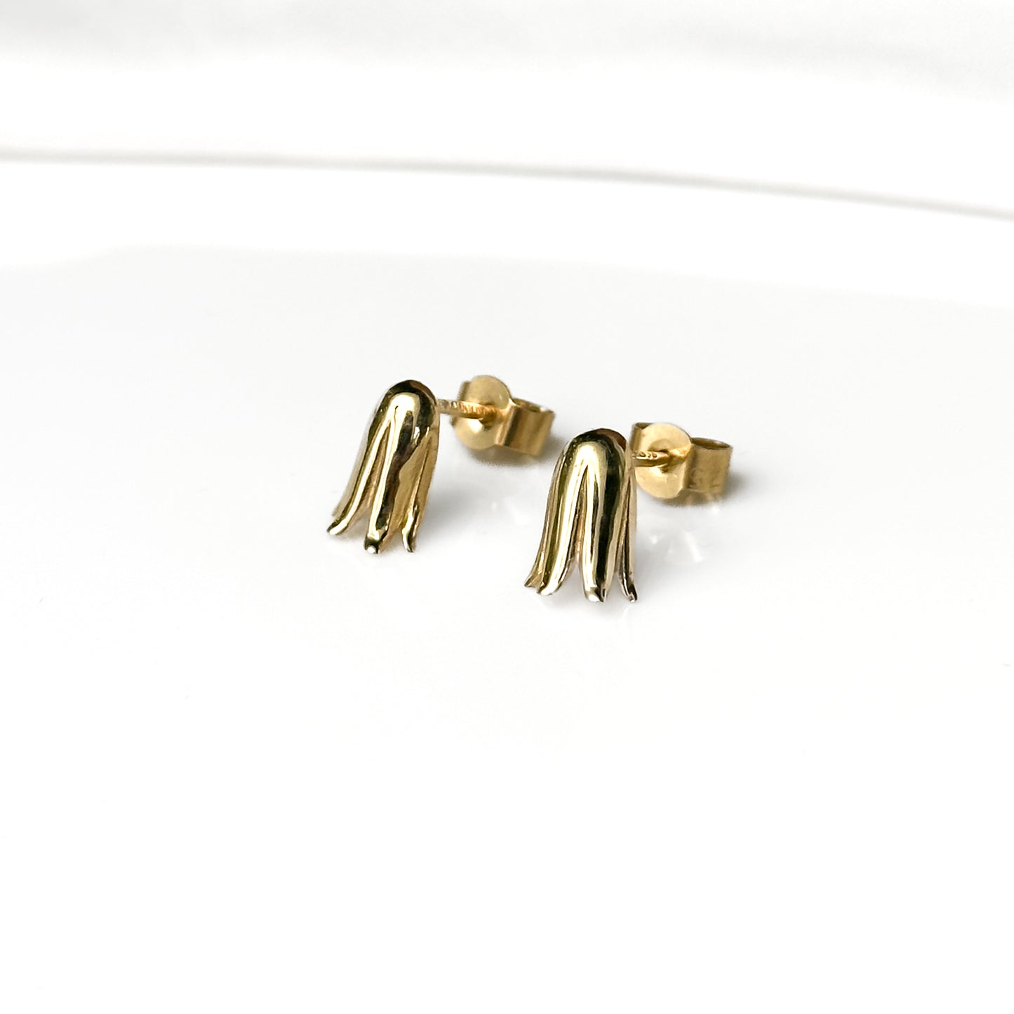 Gold Bluebell Earrings