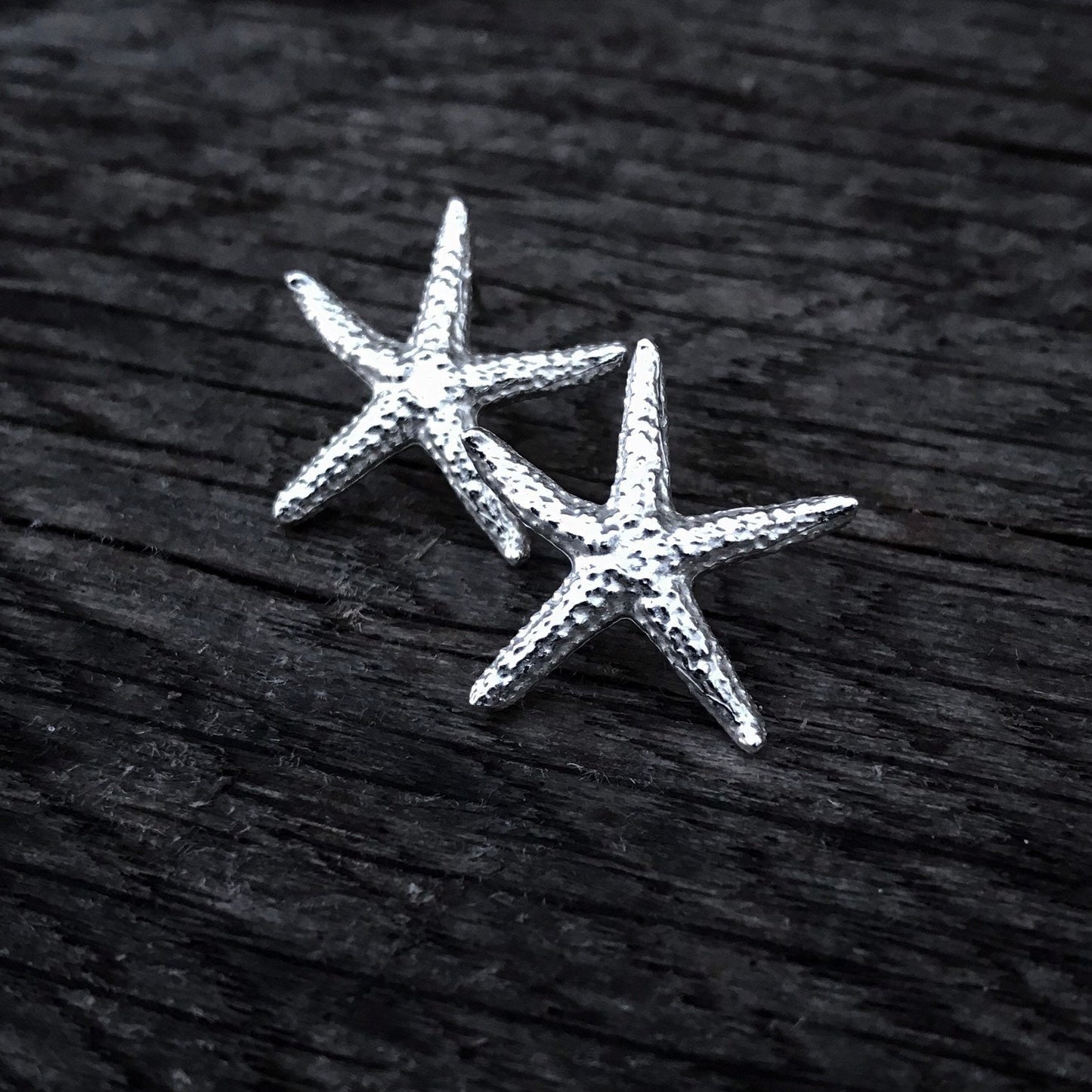 Sterling Silver Starfish Stud Earrings