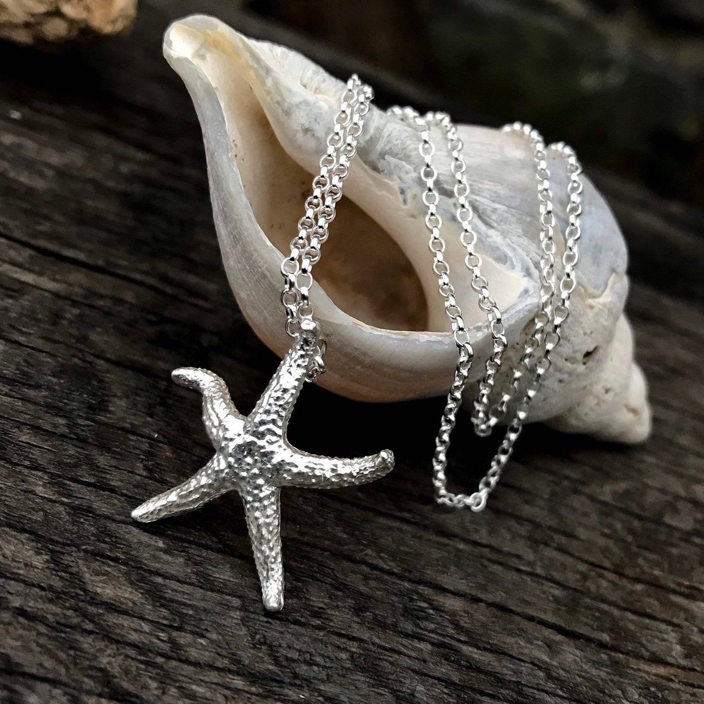 Sterling Silver Starfish Necklace