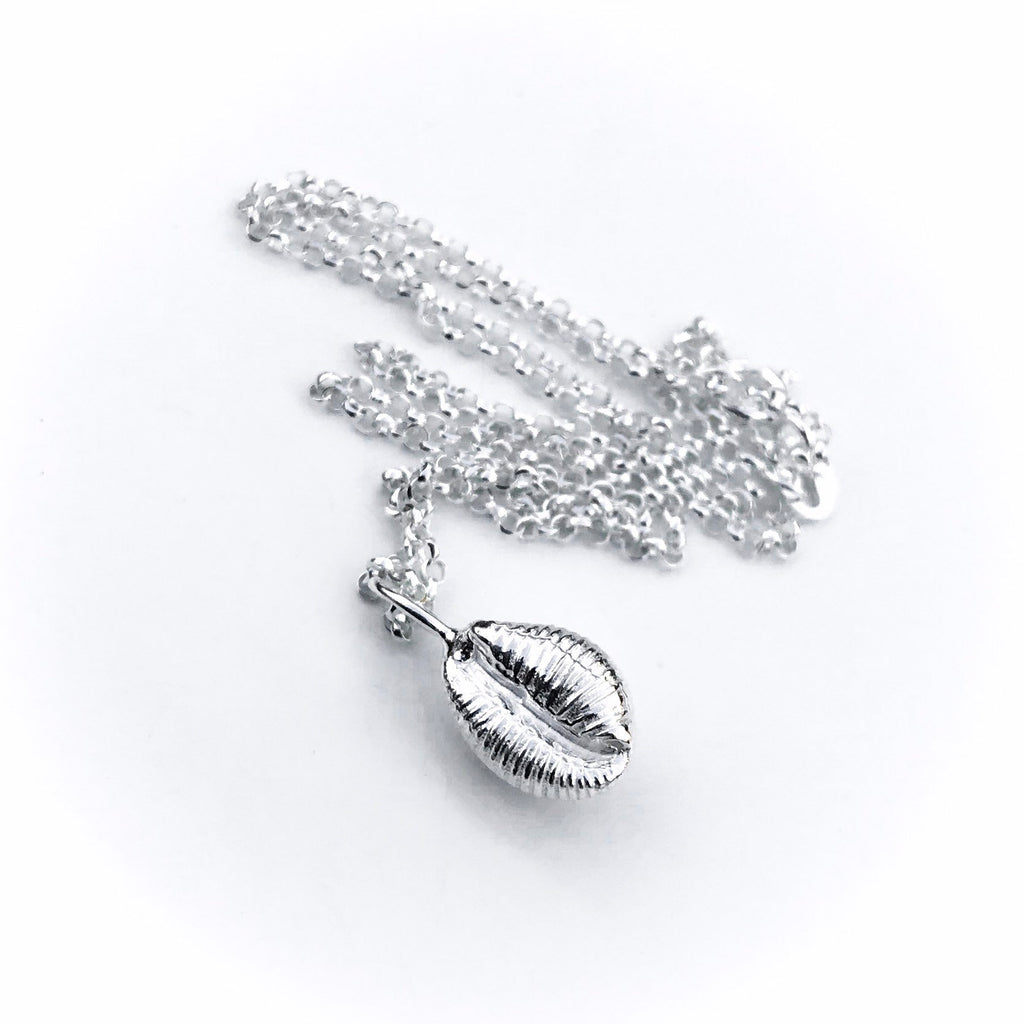 Sterling Silver Cowrie Shell Necklace