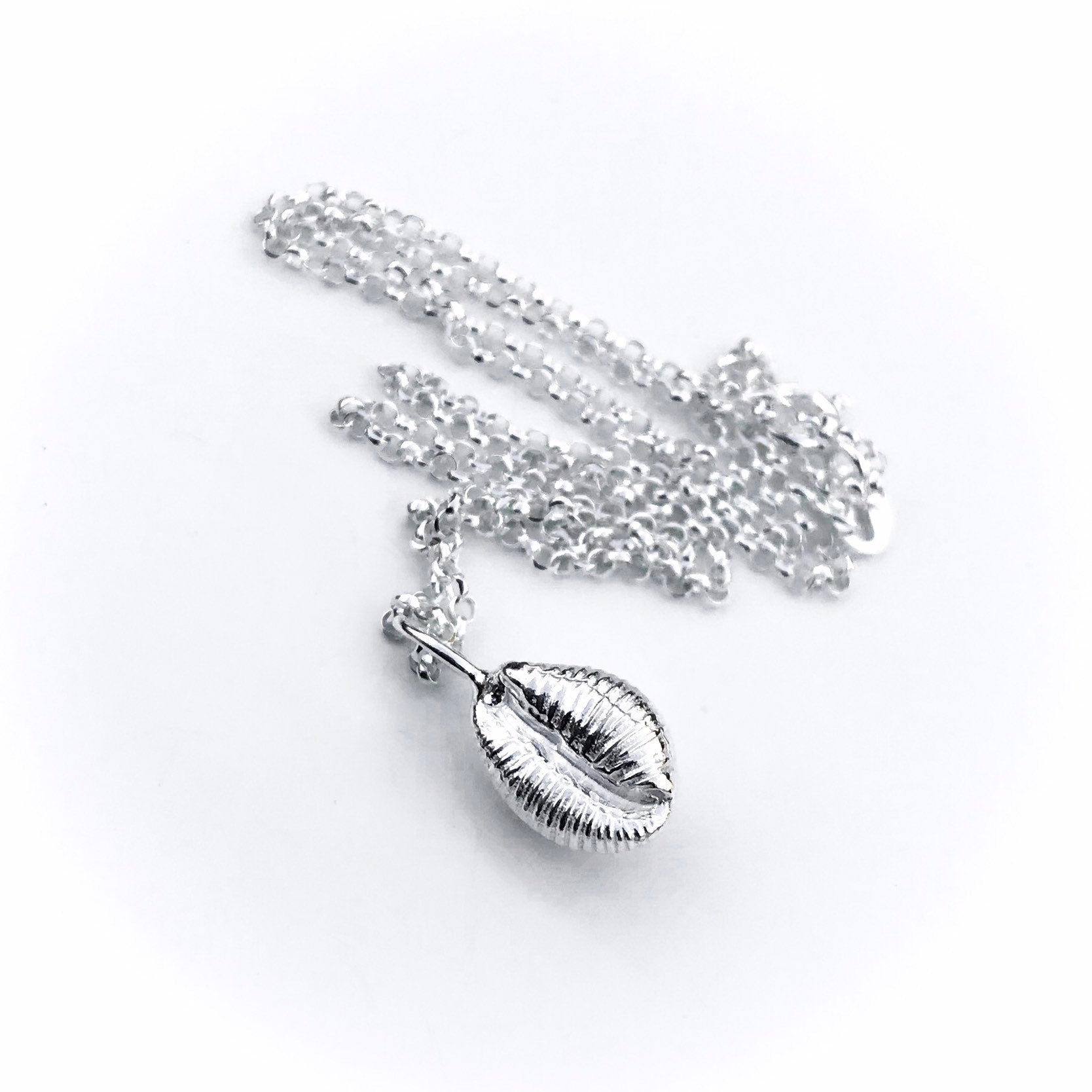 Sterling Silver Cowrie Shell Necklace