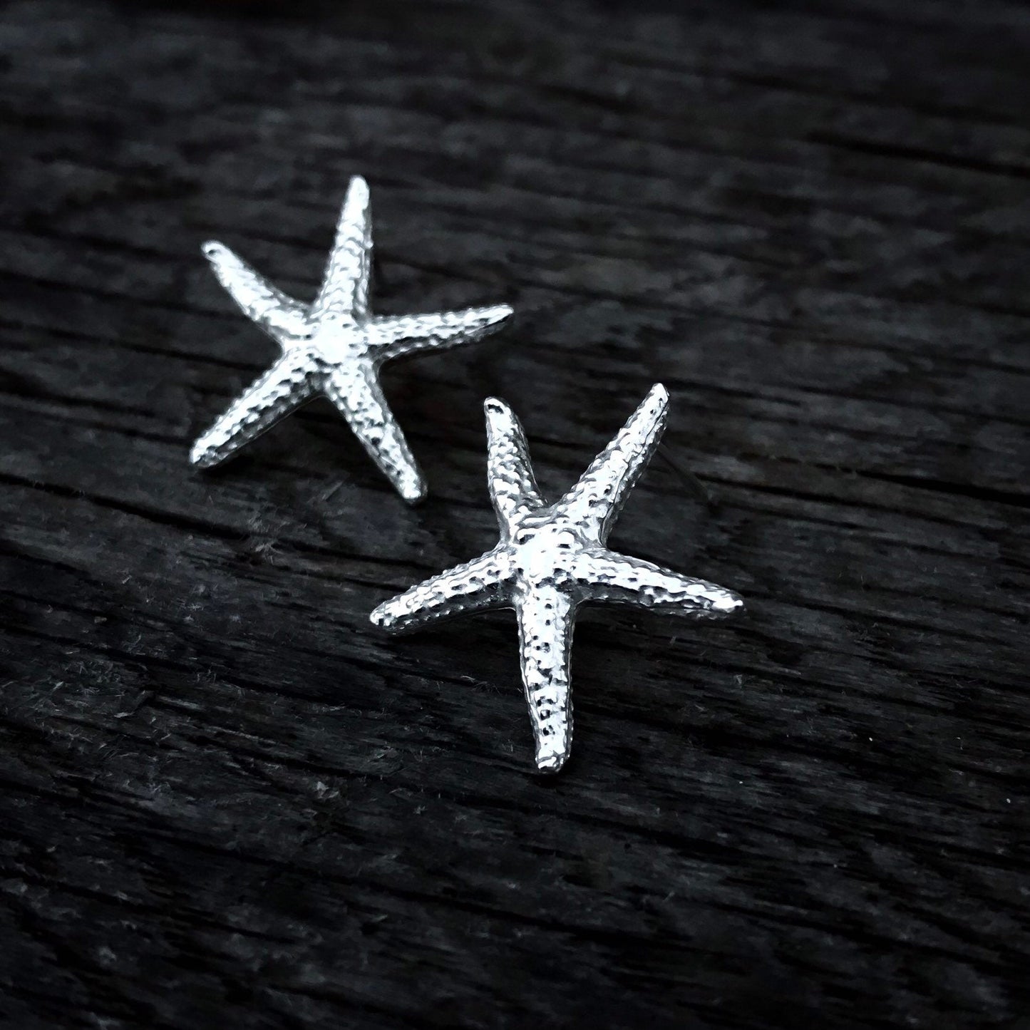 Sterling Silver Starfish Stud Earrings