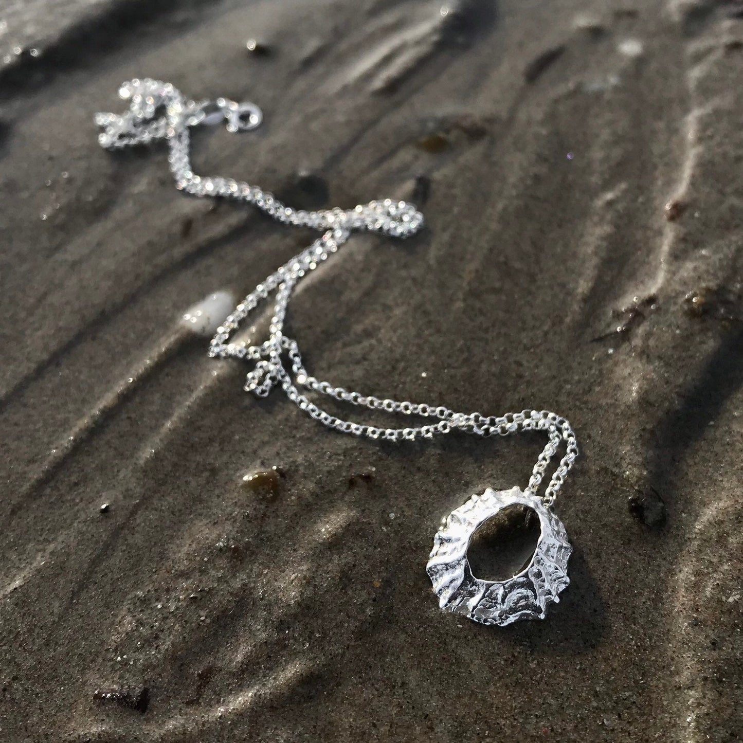 Sterling Silver Limpet Shell Necklace - Flitters