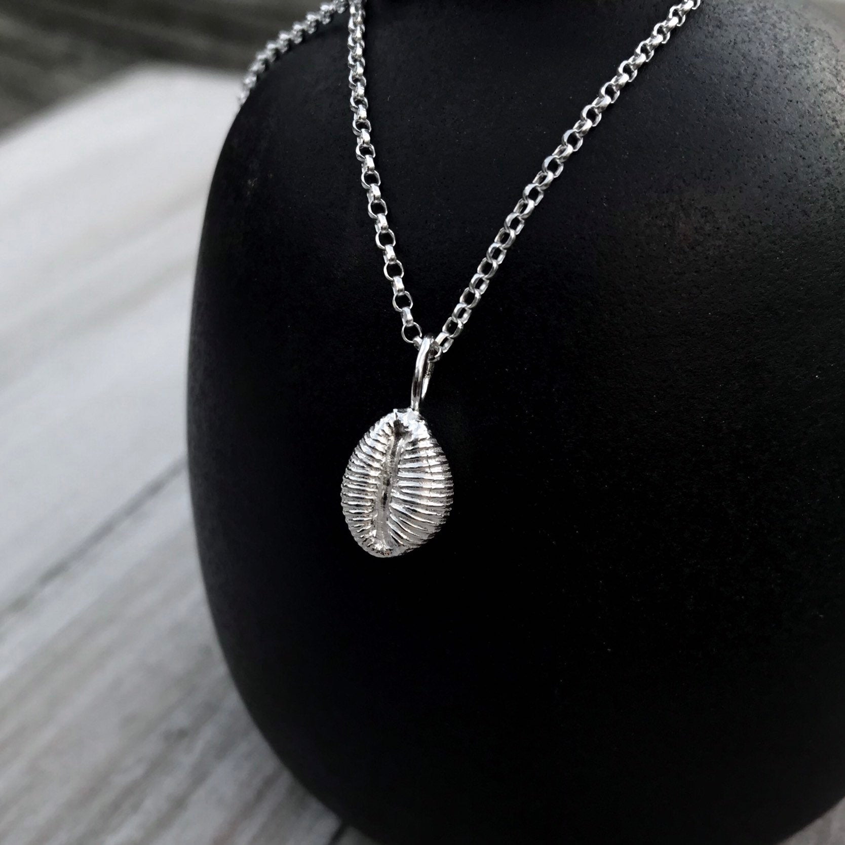 Sterling Silver Cowrie Shell Necklace