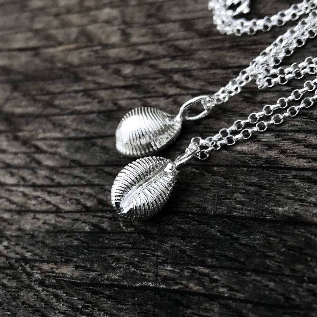 Sterling Silver Cowrie Shell Necklace