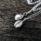 Sterling Silver Cowrie Shell Necklace