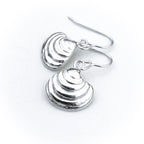 Sterling Silver Venus Clam Shell Dangle Earrings