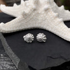 Sterling Silver Gastropod Spiral Shell Stud Earrings