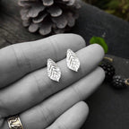 Blackberry Leaf Stud Earrings