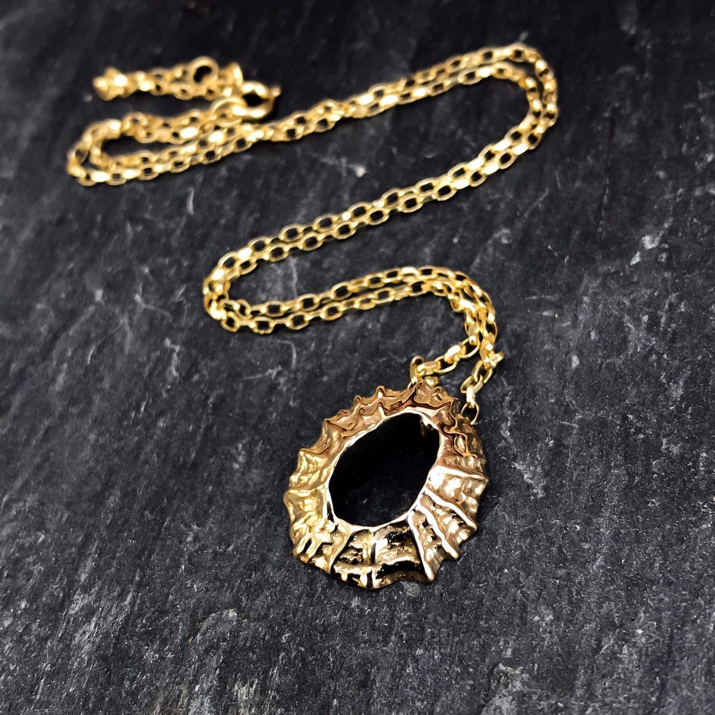 Gold Limpet Shell 'Manx Flitter' Necklace