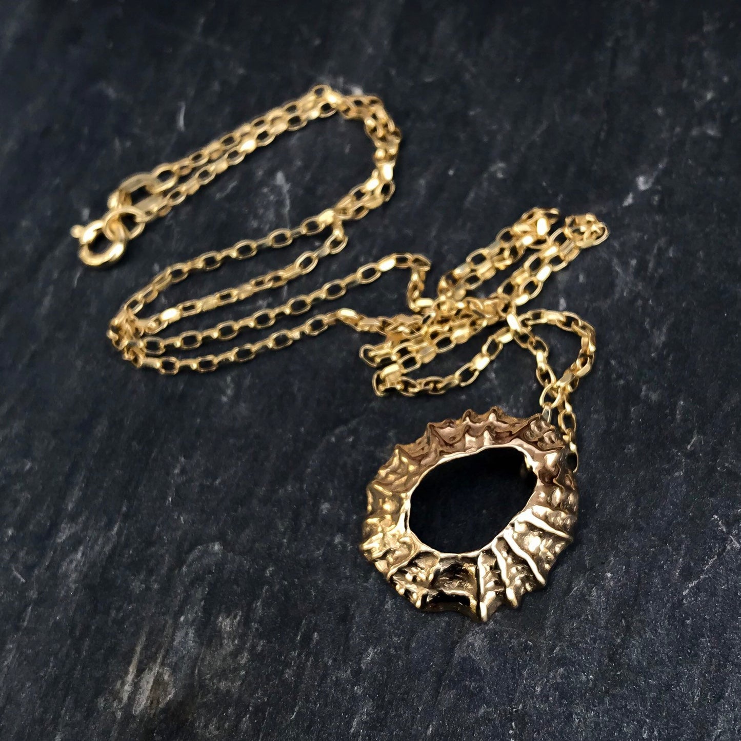 Gold Limpet Shell 'Manx Flitter' Necklace