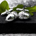Sterling Silver Acorn Cufflinks