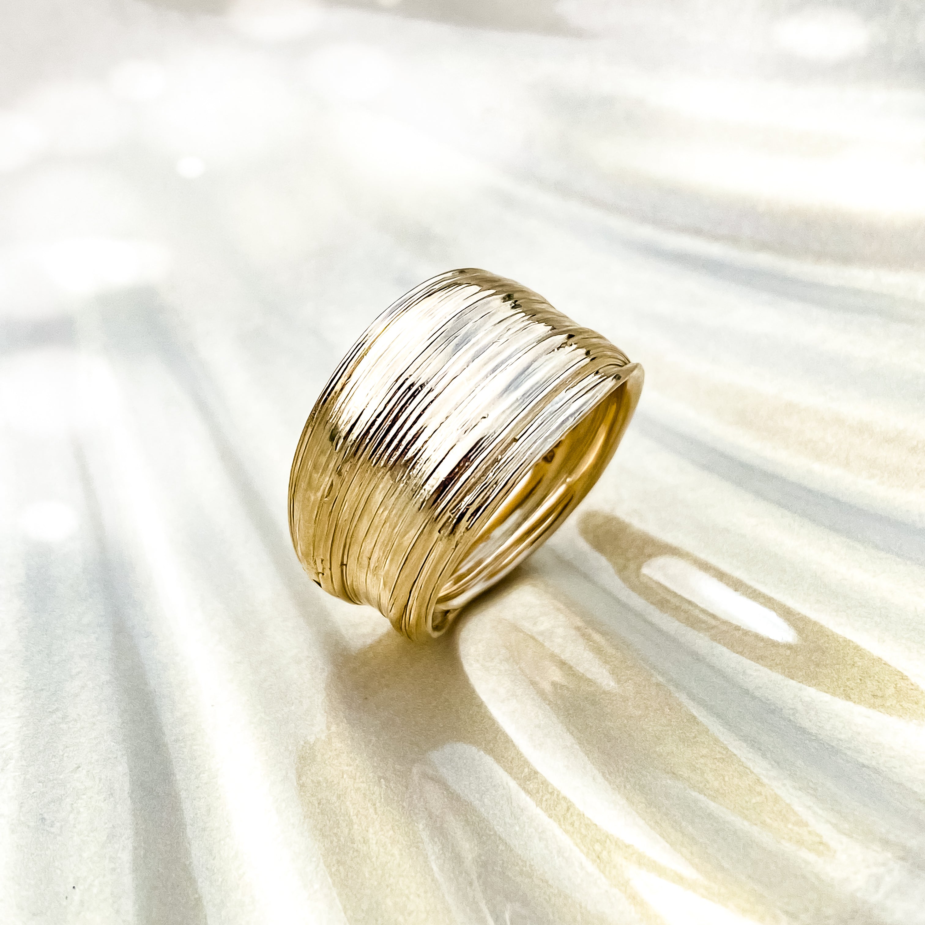 Gold Drift Ring - Size P