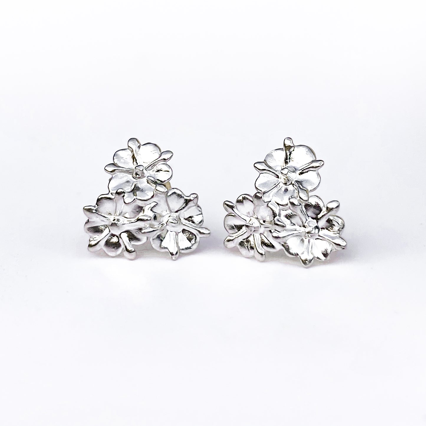Elderflower Sterling Silver Stud Earrings