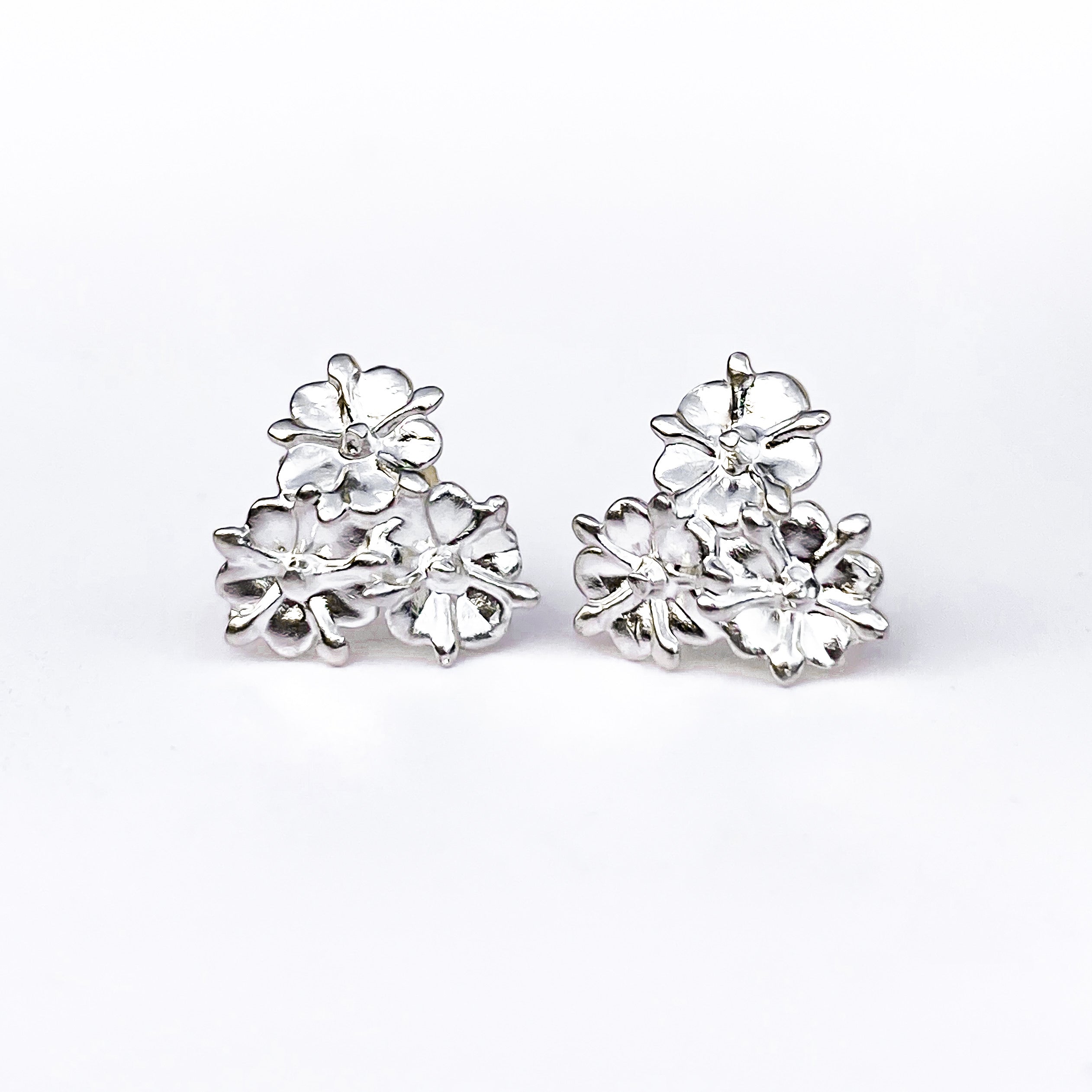 Elderflower Sterling Silver Stud Earrings
