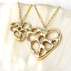 Gold Infinity Heart Necklace